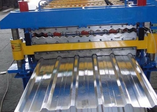 rolo da dupla camada de 0.8mm que forma a máquina para o alumínio do SOLDADO de PPGI PPGL